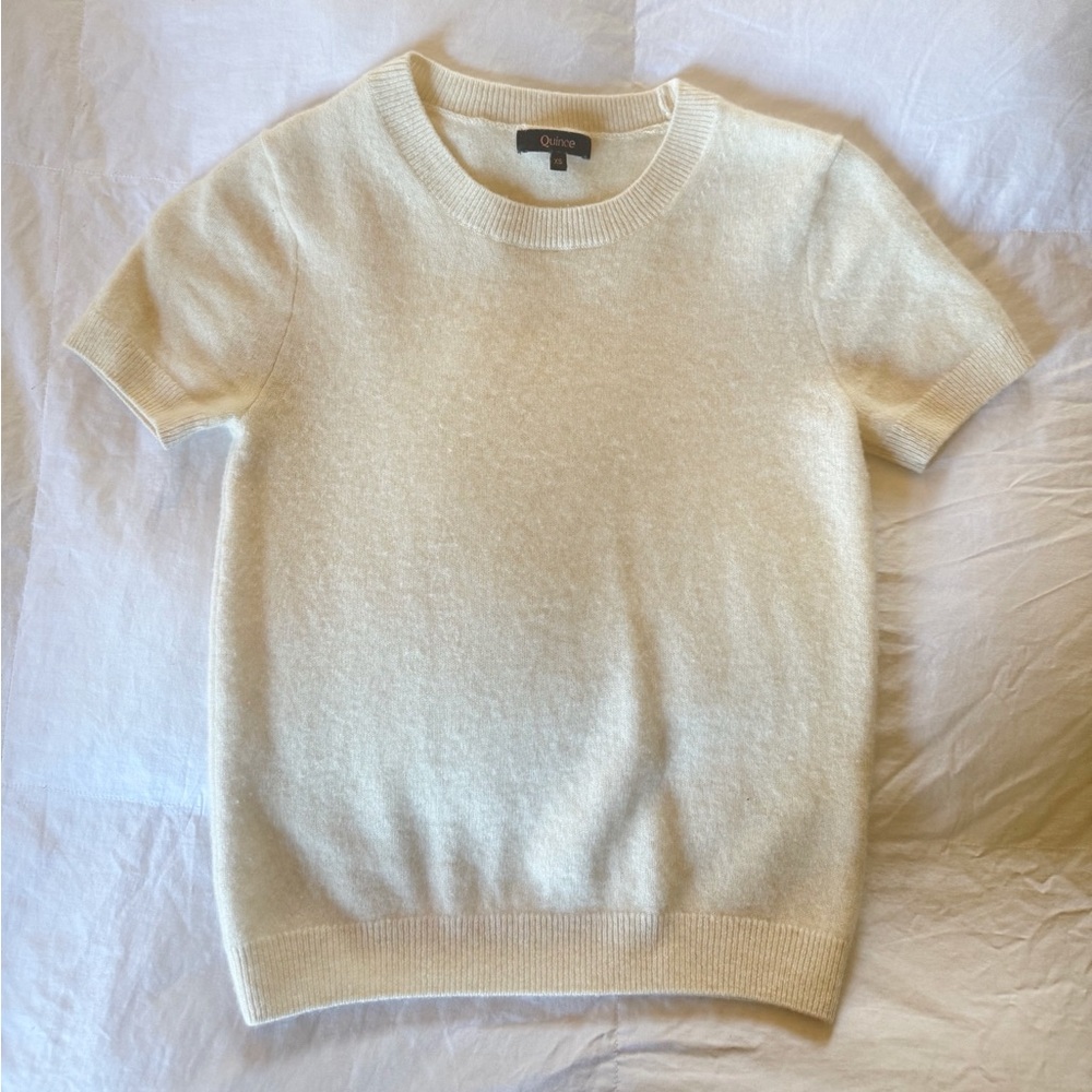 Quince Mongolian Cashmere Tee - XS